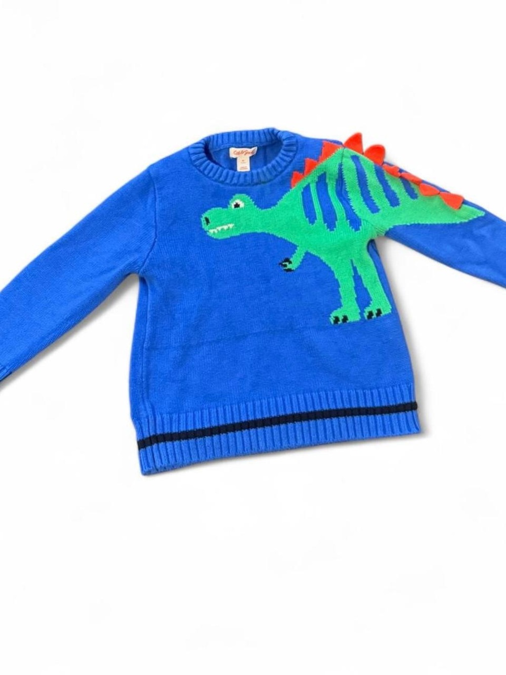 Cat & Jack Blue Dinosaur Knit Sweater - Kids